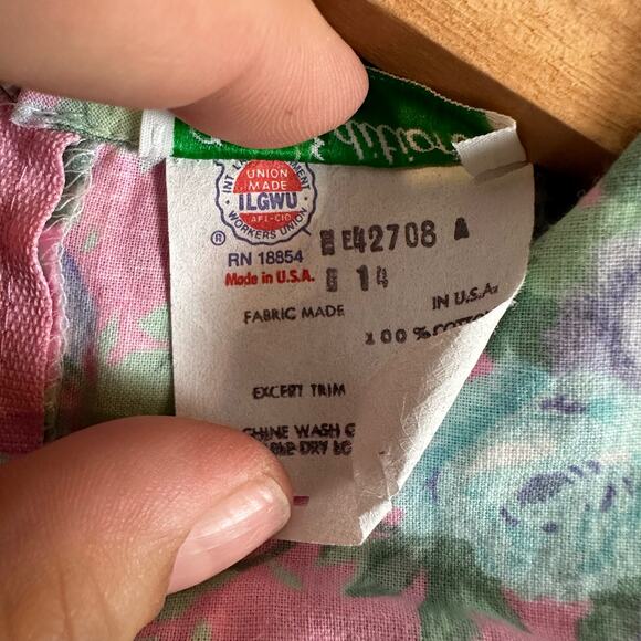 Vintage Rare Editions English Floral Dress 14 Girls Bib Collar Cottage Core Trad - Picture 7 of 8